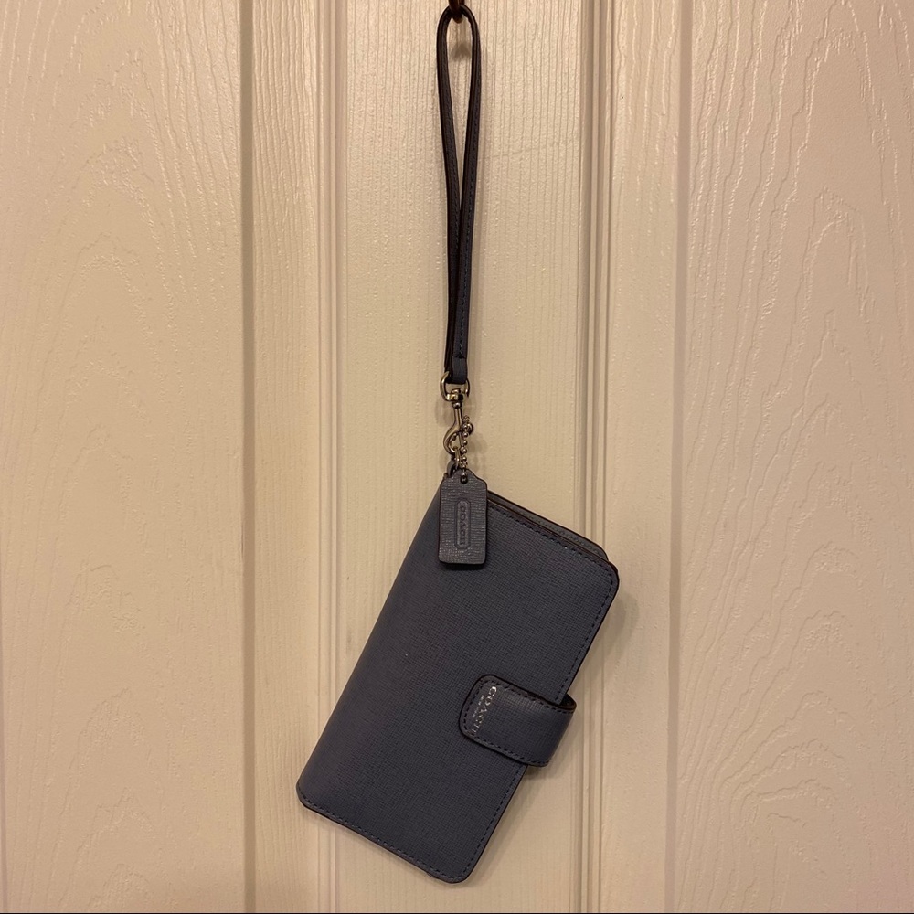 Coach Grey Phone Wristlet